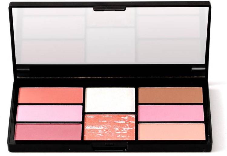 SWISS BEAUTY 8 Blush And Highlight Powder In Palette , Face Makeup, Shade-05 ,15 gm Price in India