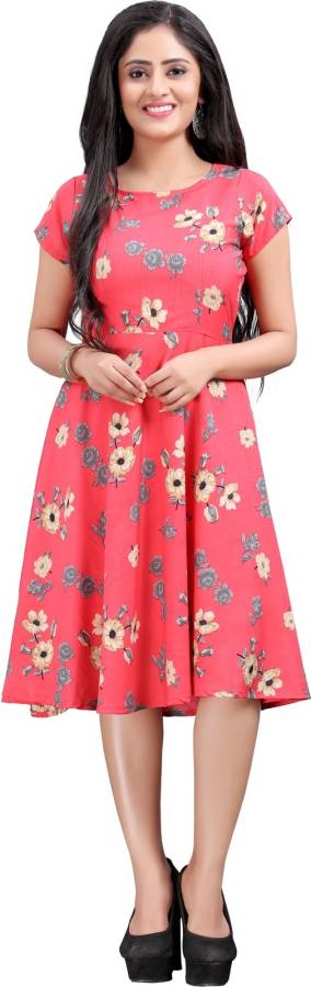 Women Skater Multicolor Dress Price in India