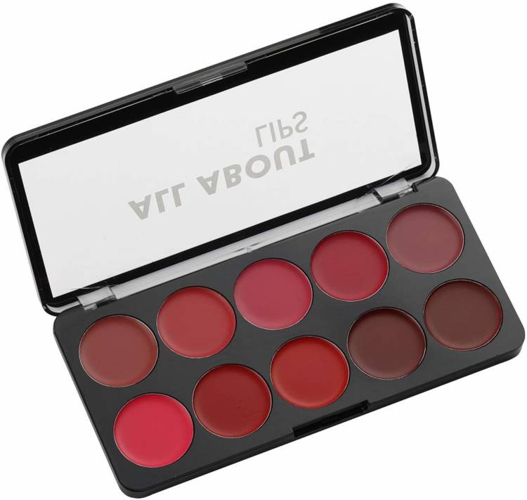 SWISS BEAUTY All About Matte Long-lasting 10 Color Lip Palette - 02 Price in India