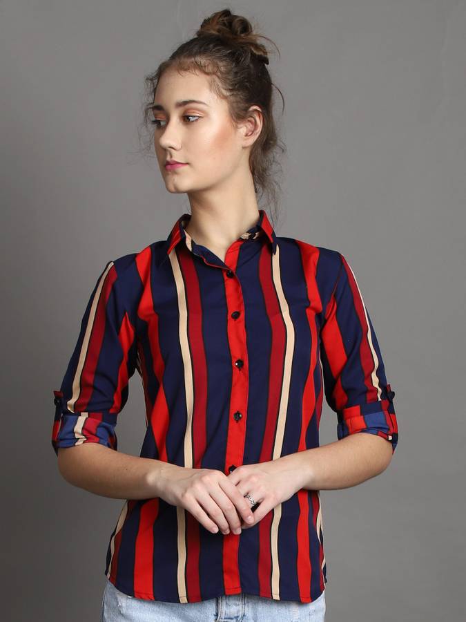 Women Regular Fit Printed Formal Shirt