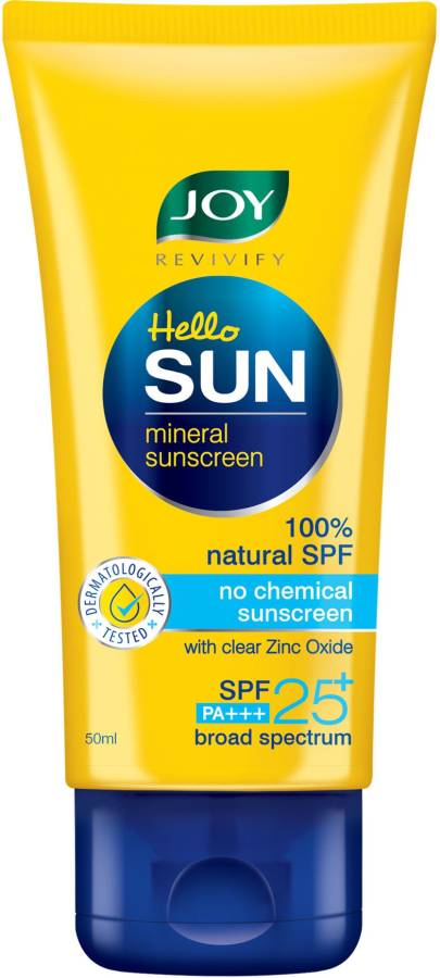 Joy Revivify Hello Sun Mineral Sunscreen - SPF 25 PA+++ Price in India