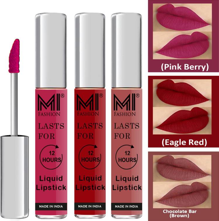 MI FASHION Vocal Matte Liquid Lipstick Combo Set Made in India Long Lasting Cruelty Free Code no 1644 Price in India