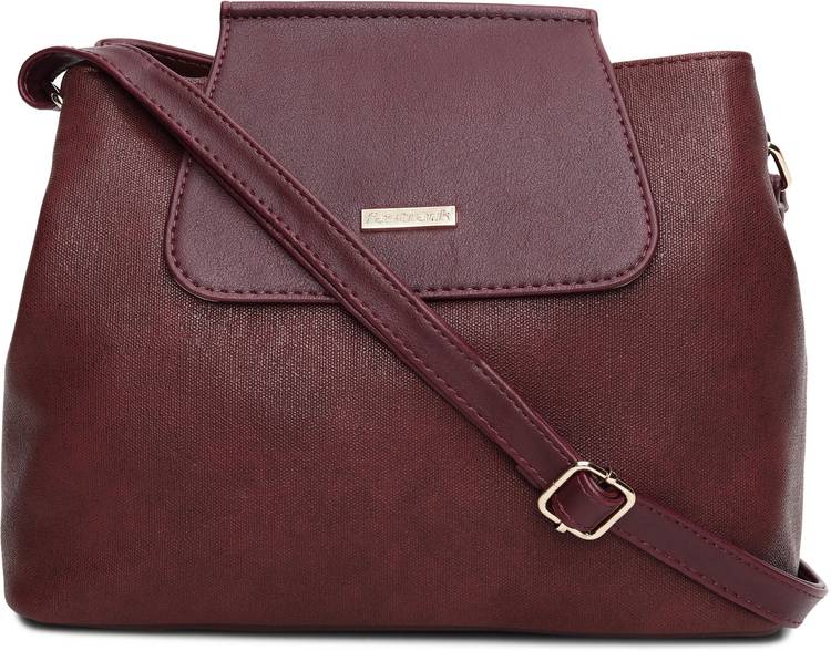 Maroon Women Satchel