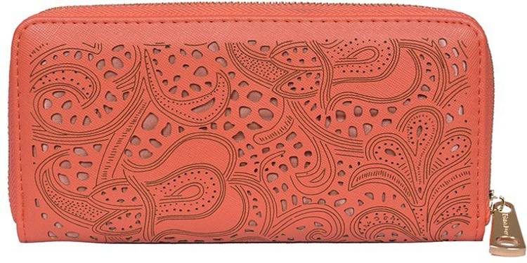 Casual Orange  Clutch