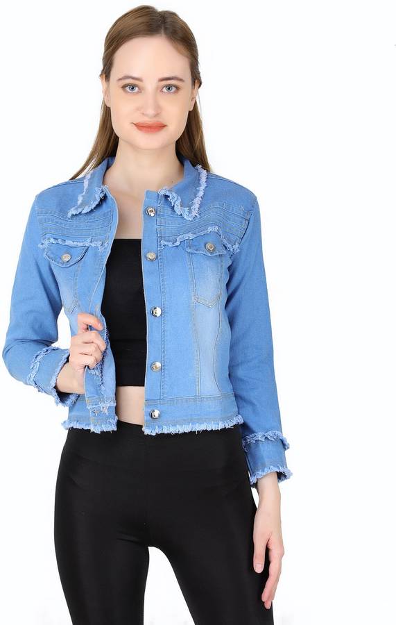 Full Sleeve Distressed Women Jacket