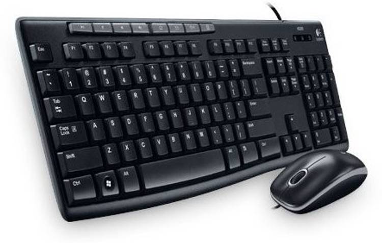 Logitech MK200 Mouse & Wired USB Laptop Keyboard