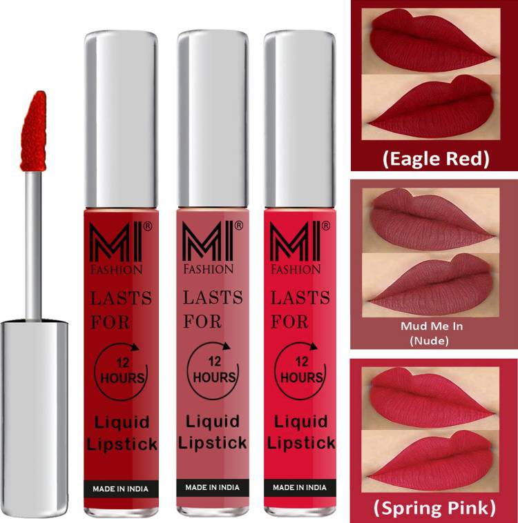 MI FASHION Fuller Lips Single Stroke Application Liquid Matte Lipstick Set Go Local Go Vocal Code no 509 Price in India