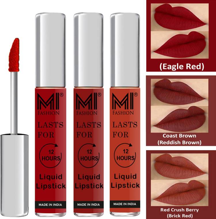 MI FASHION Go Local Go Vocal Matte Liquid Lipstick Combo Set Made in India Long Lasting Cruelty Free Code no 669 Price in India