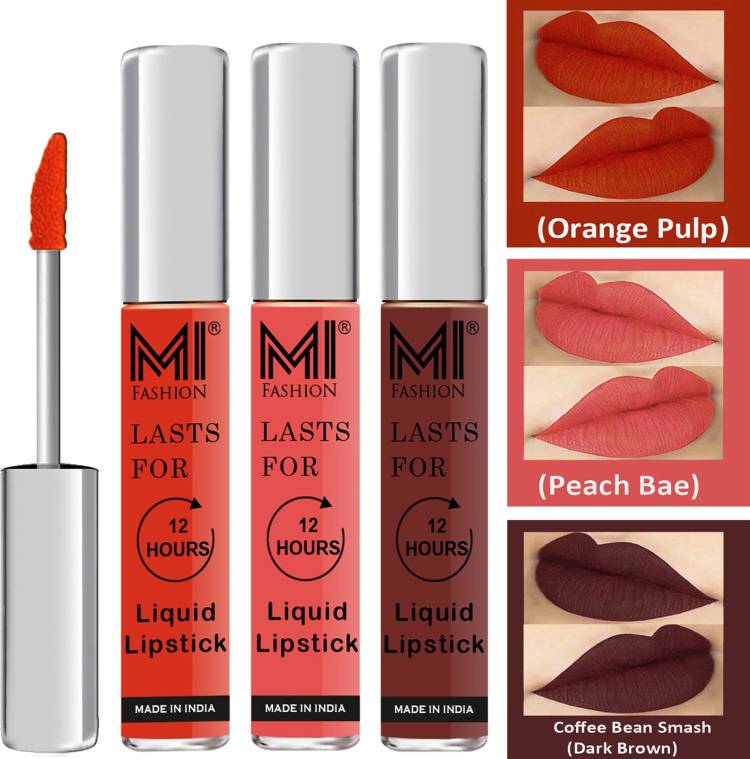 MI FASHION Water Proof Long Lasting Matte Liquid Lipstick Combo Set Go Local Go Vocal Code no 1818 Price in India