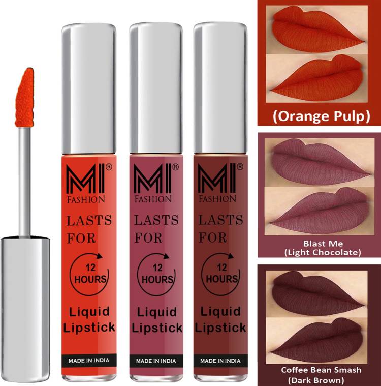 MI FASHION Water Proof Long Lasting Matte Liquid Lipstick Combo Set Go Local Go Vocal Code no 1816 Price in India