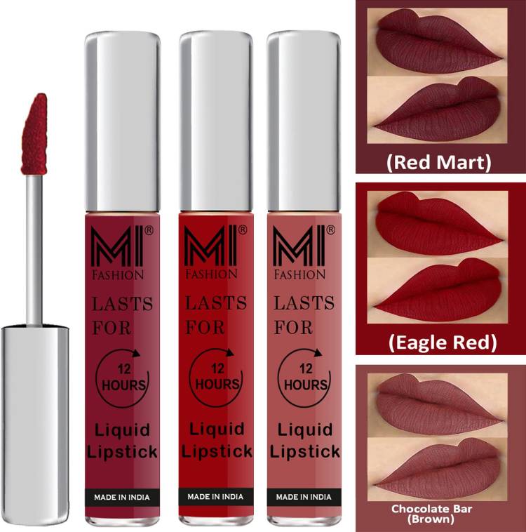 MI FASHION Vocal Matte Liquid Lipstick Combo Set Made in India Long Lasting Cruelty Free Code no 1659 Price in India