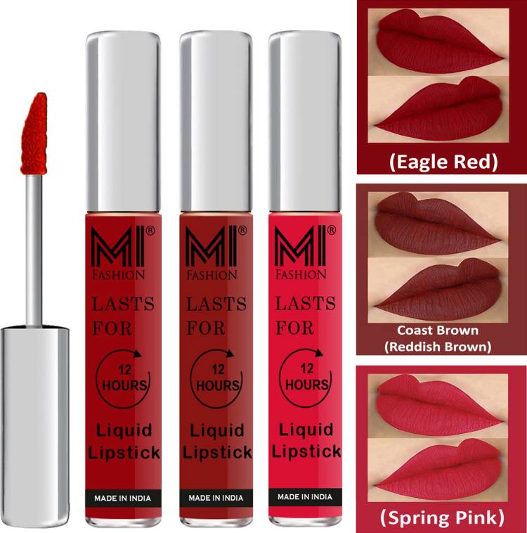 MI FASHION Fuller Lips Single Stroke Application Liquid Matte Lipstick Set Go Local Go Vocal Code no 517 Price in India