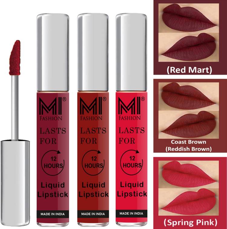 MI FASHION Vocal Matte Liquid Lipstick Combo Set Made in India Long Lasting Cruelty Free Code no 1660 Price in India