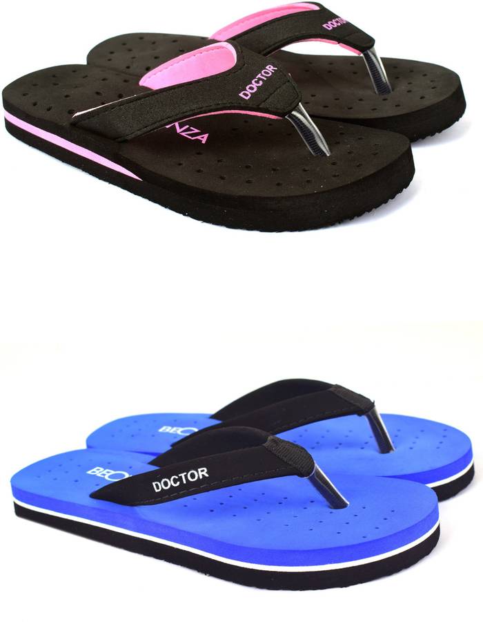 Women Doctor Ortho Combo Pack Of 2 Pairs Of Slippers