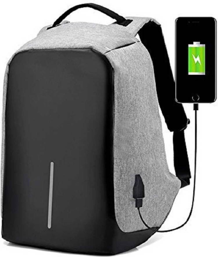 Backpack USB Charging Port Expandable Bag 25 L Laptop Backpack