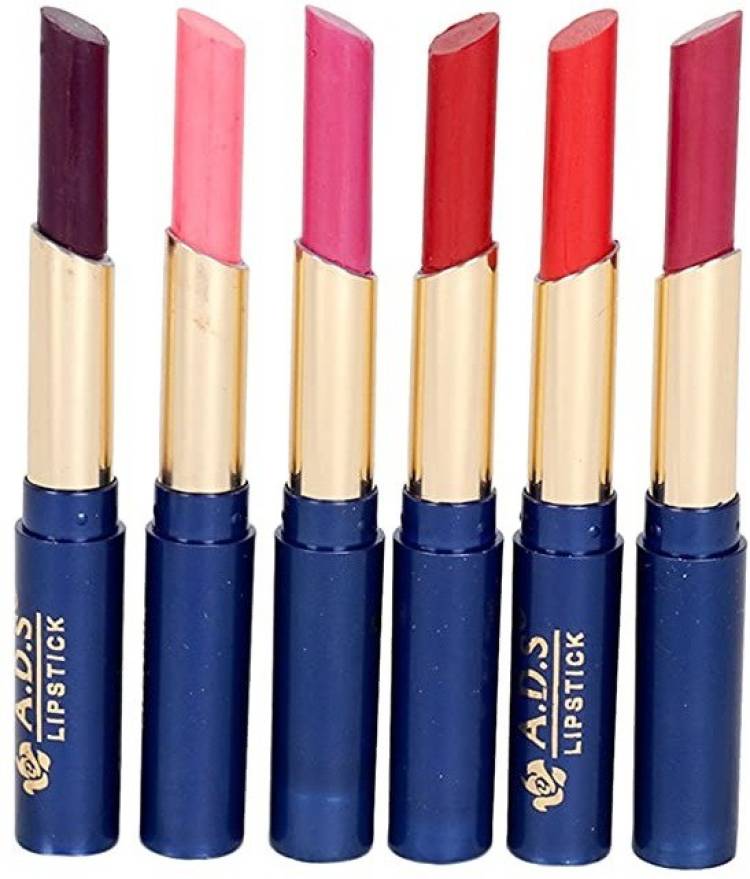 ads Matte Lipsticks, Multicolor (Set of 6) Price in India
