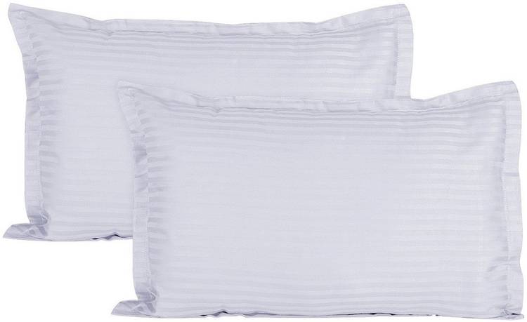 SLEEPREST Microfibre Stripes Sleeping Pillow Pack of 2