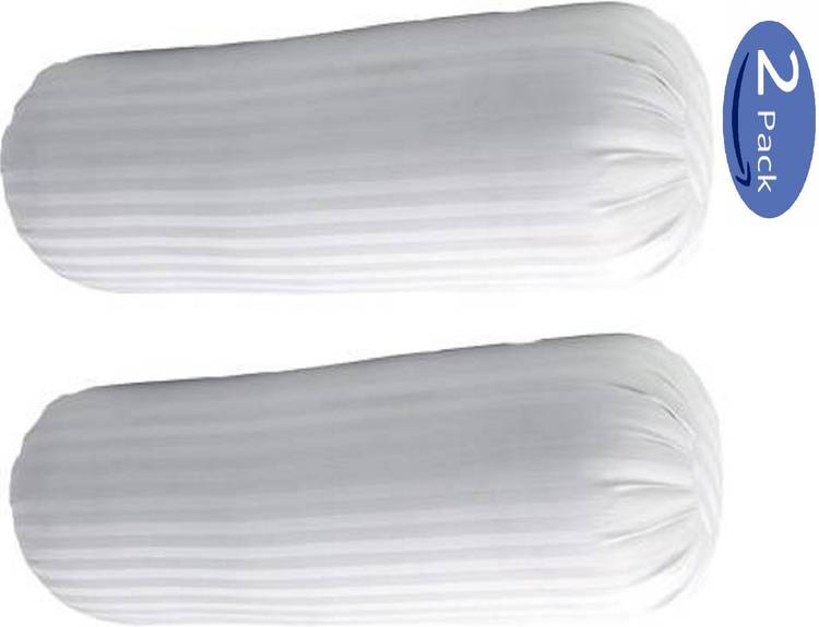 Swikon star Polyester Fibre Solid Bolster Pack of 2