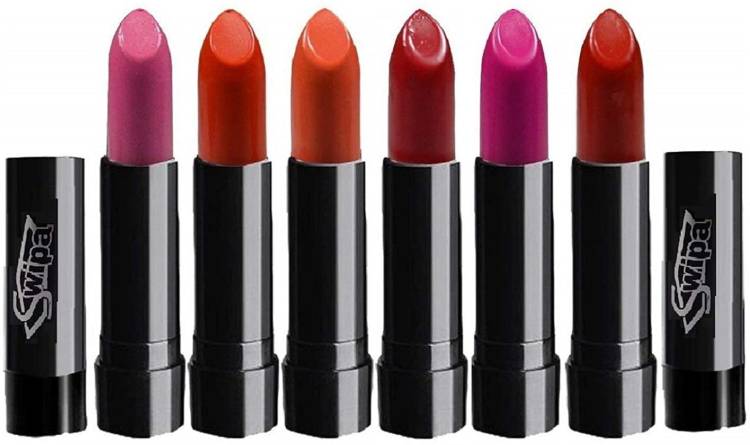 SWIPA Moisturizing Lipstick(Pack Of-6) Price in India
