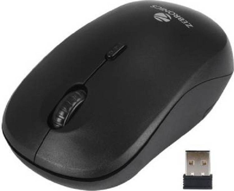 Zebronics Bold Wireless Wireless Optical Mouse (2.4GHz Wireless, Black) Wireless Optical Mouse