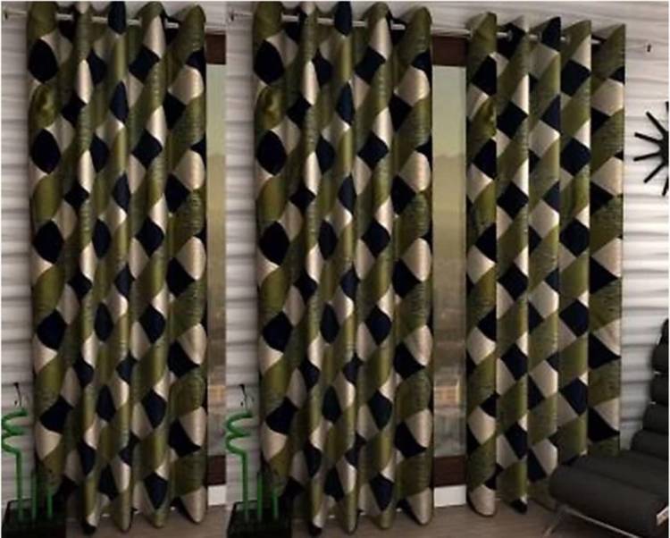 Flipkart SmartBuy 274 cm (9 ft) Polyester Long Door Curtain (Pack Of 3)