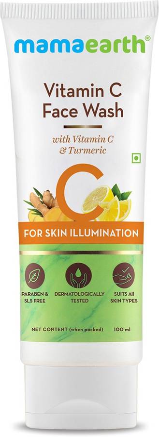 MamaEarth "Vitamin C  with Vitamin C and Turmeric for Skin Illumination - 100ml " Face Wash