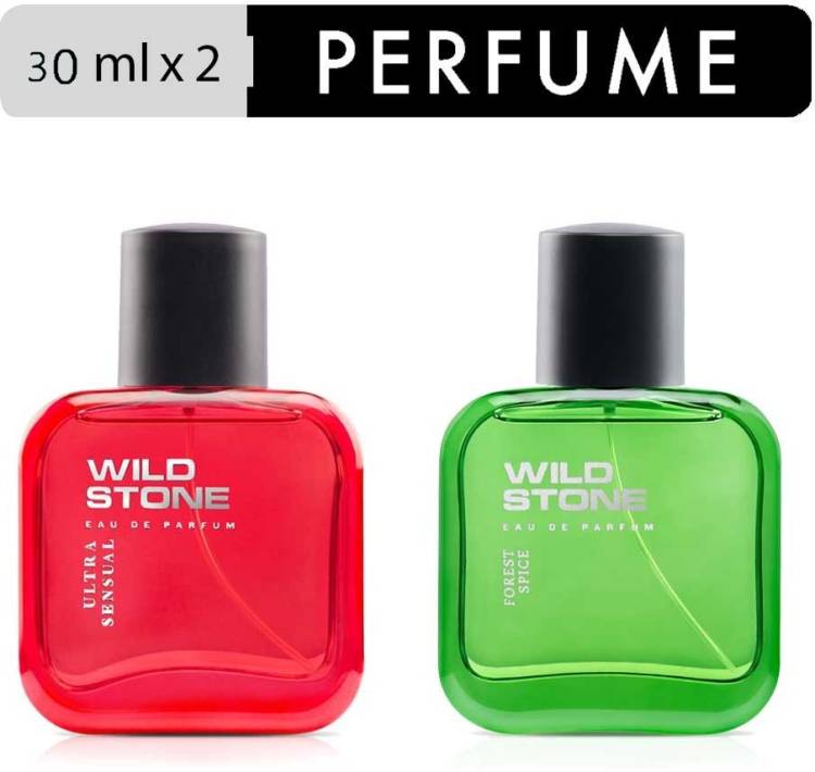 Wild Stone Forest Spice and Ultra Sensual Combo (30 ml each)- Pack of 2 Eau de Parfum  -  60 ml