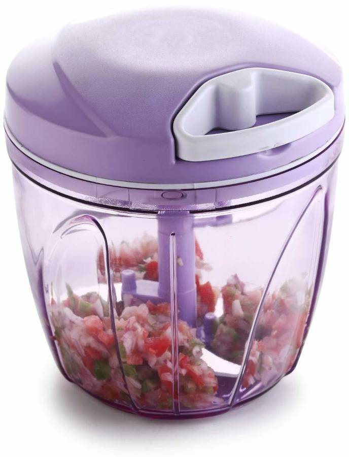 Kreyam's Vegetable Chopper Cutter Purple 750ml for kitchen Vegetable Chopper