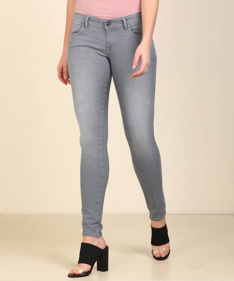 Skinny Women Grey Jeans