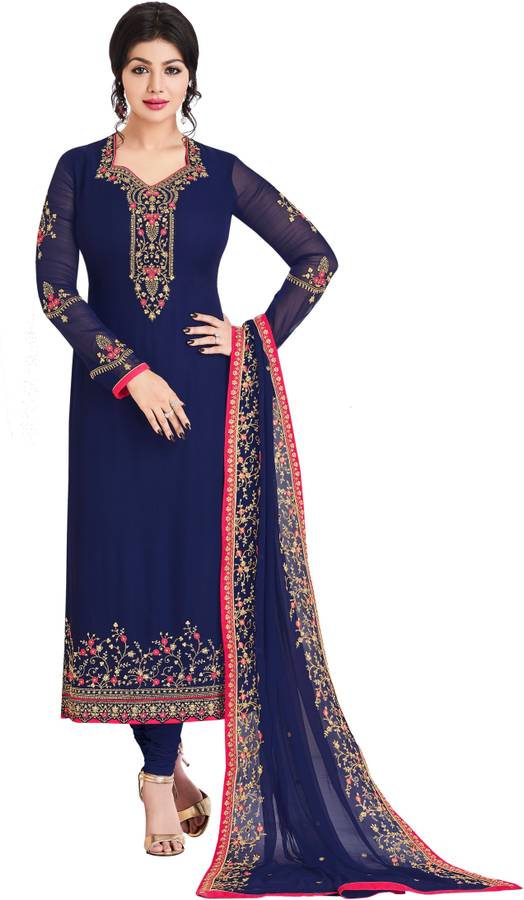 Georgette Embellished Salwar Suit Material