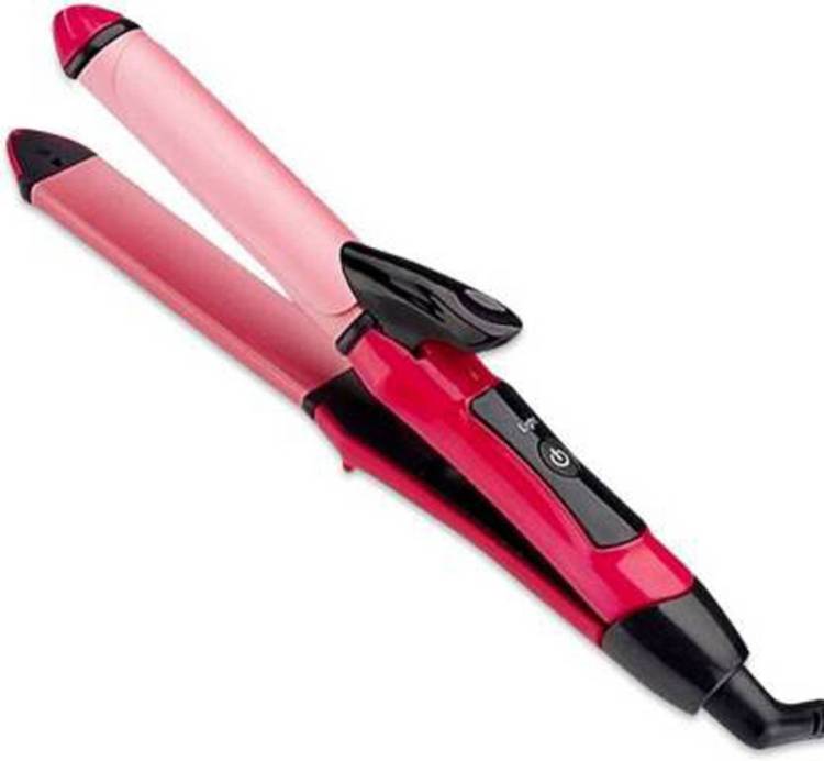 Noway Perfect 2 in 1 hair curler and Hair Straightener (Pink) Hair Curler (Pink) Hair Curler (Pink) Hair Straightener Price in India