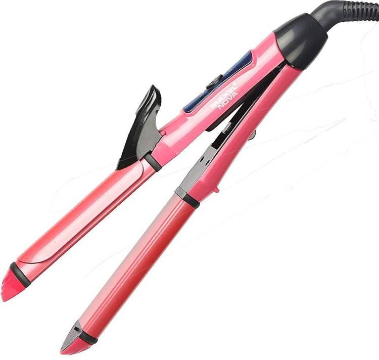 shopyfiy 2-in-1 Ceramic Plate Essential Combo Beauty Set of Hair Straightener Women's 2 in 1 Multifunction Perfect Curl and Hair Straightener Hair Straightener (Pink) 2 in 1 Hair Styler- Hair Curler & Straightener Hair Straightener Price in India