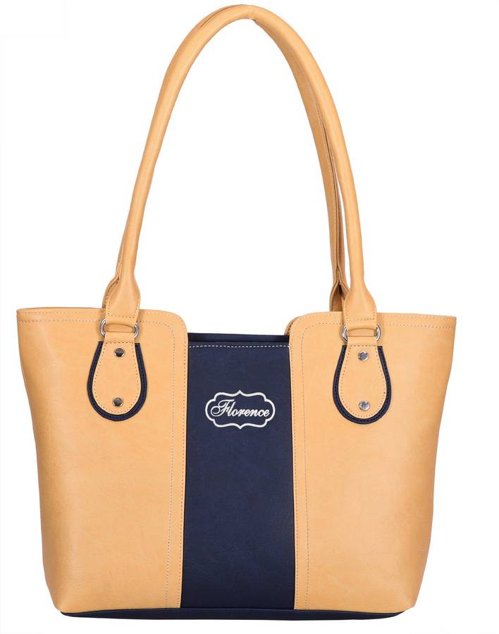 Women Beige, Blue Shoulder Bag Price in India