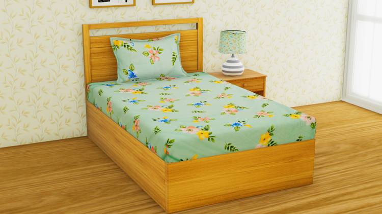 RRC 200 TC Cotton Single Printed Bedsheet