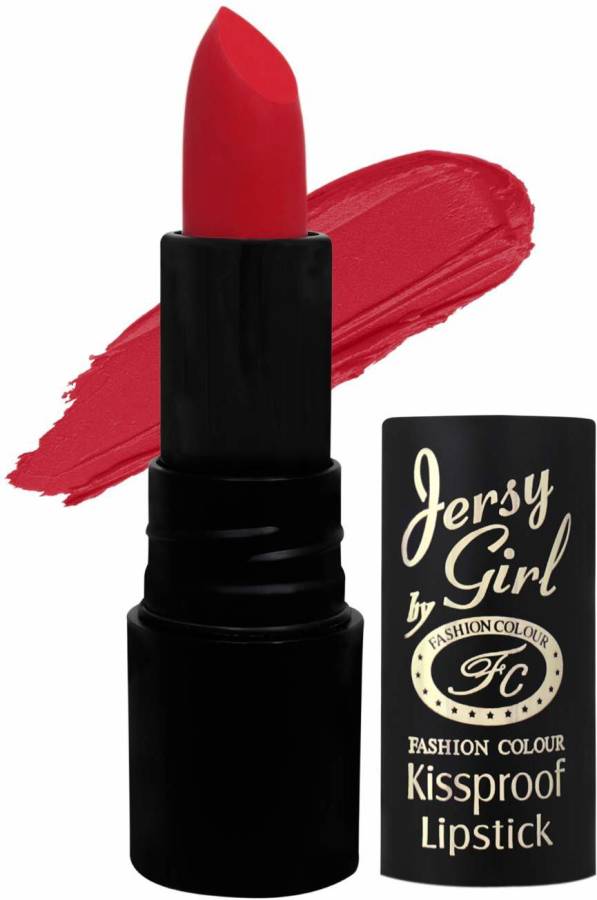 fc(logo) Fashion Colour Jersy Girl Kiss Proof Lipstick -Dull Red Price in India