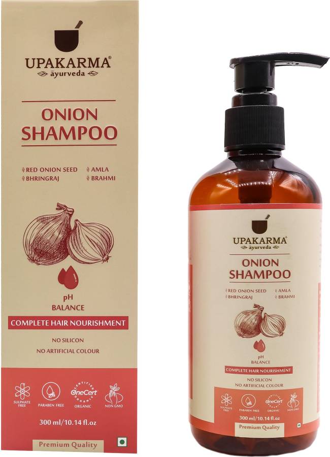 UPAKARMA Onion Oil Shampoo with Red Onion Seed Oil Extract, Black Seed Oil and Pro-Vitamin B5 Men & Women Price in India