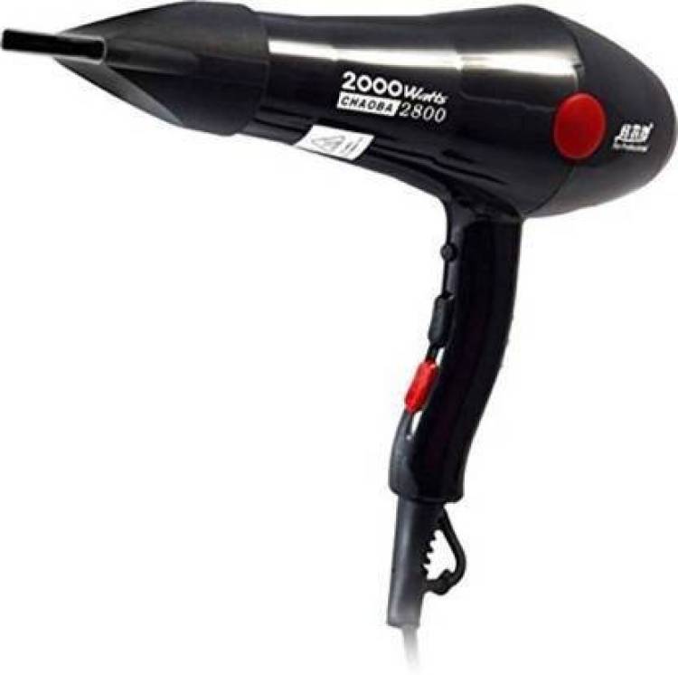Avni Chaoba 2800 Professional Hair Dryer 2800 Professional Hair Dryer with 2 Nozzles 2000Watts Hair Dryer (2000 W, Black) Hair Dryer Price in India