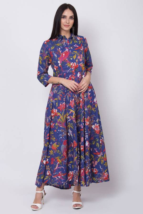 Women Ethnic Dress Blue Dress Price in India