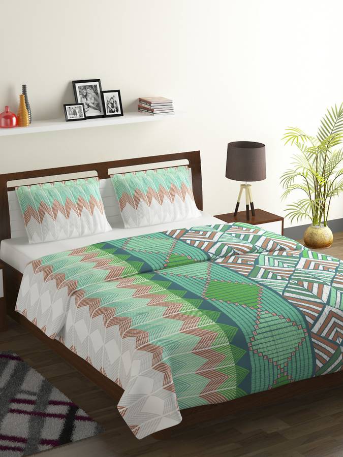 Bombay Dyeing 104 TC Cotton Double Abstract Bedsheet