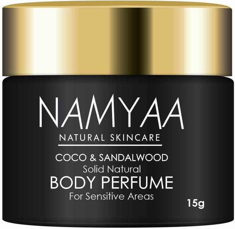 namyaa Solid Natural Body Perfume for Sensitive Areas- Underarms, Neck