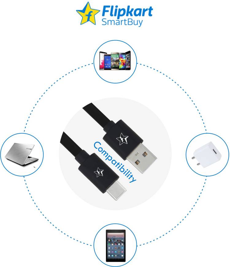 Flipkart SmartBuy ACRPB1M02 1 m USB Type C Cable