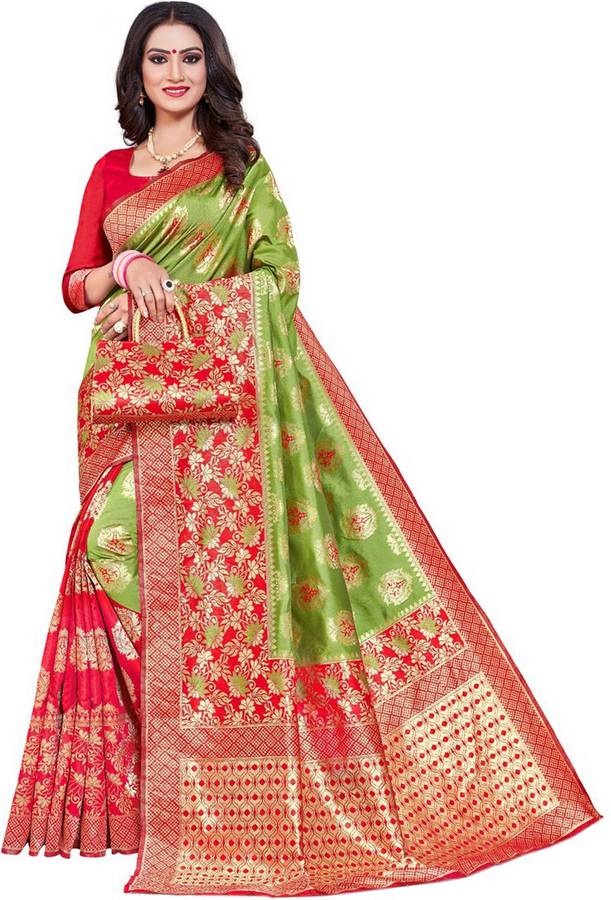 Woven Banarasi Jacquard Saree