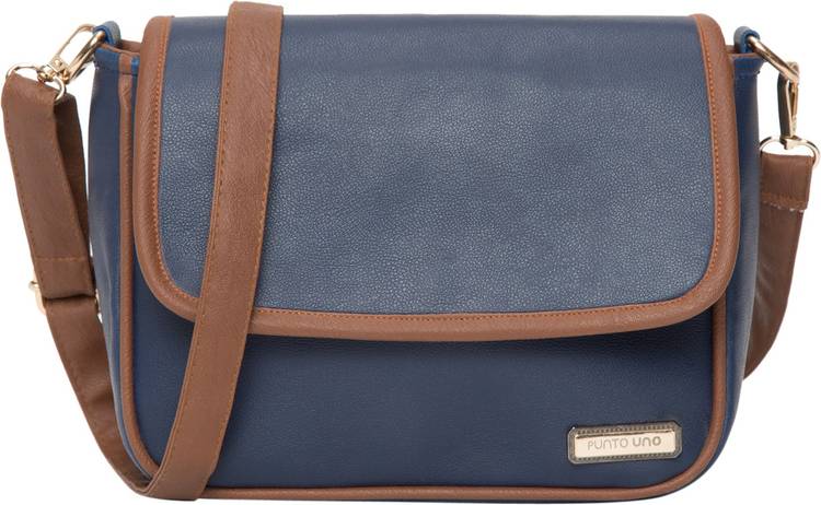 Blue, Brown Women Sling Bag Price in India