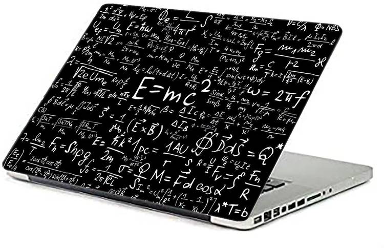 KALARKARI Laptop Skin E=MC Squire? Premium vinyl HD printed Easy to Install Laptop Skin/Sticker/Vinyl/Cover for all size laptops upto 15.6 inch vinyl Laptop Decal 15.6