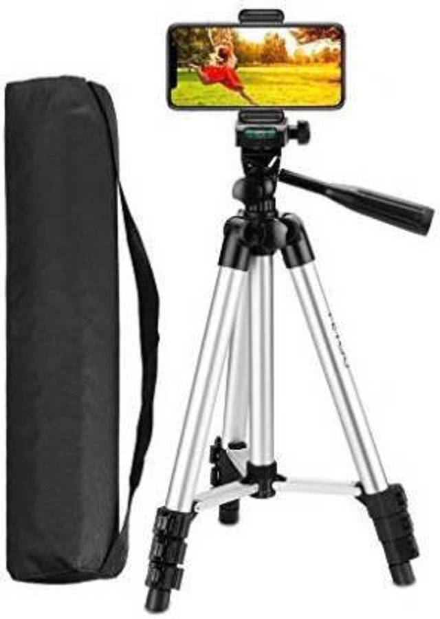 SKYTOP High Quality Tripod Stand 360 Degree 3110 Portable Digital Camera DSLR Mobile Stand Holder Camcorder Tripod Stand Adjustable Head Lightweight Aluminum Flexible Portable Three-way Head tik tok stand Compatible Al Smartphone Best Use for Make Videos