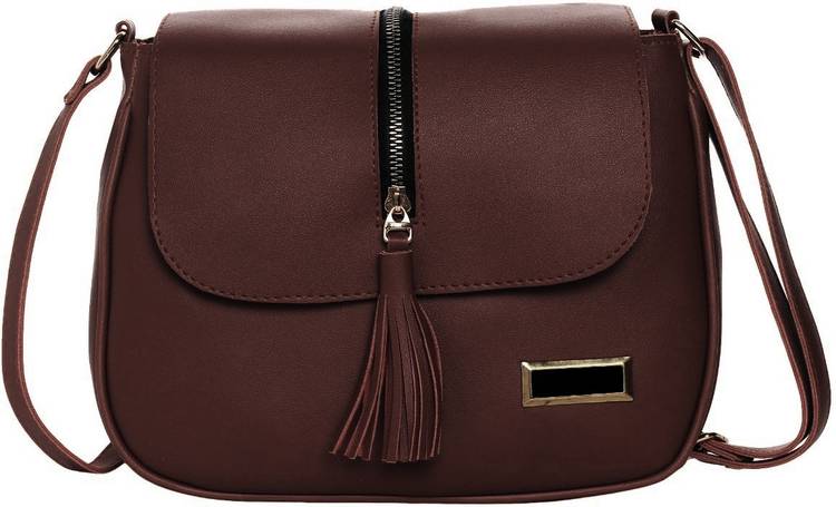 Multicolor, Brown Women Sling Bag