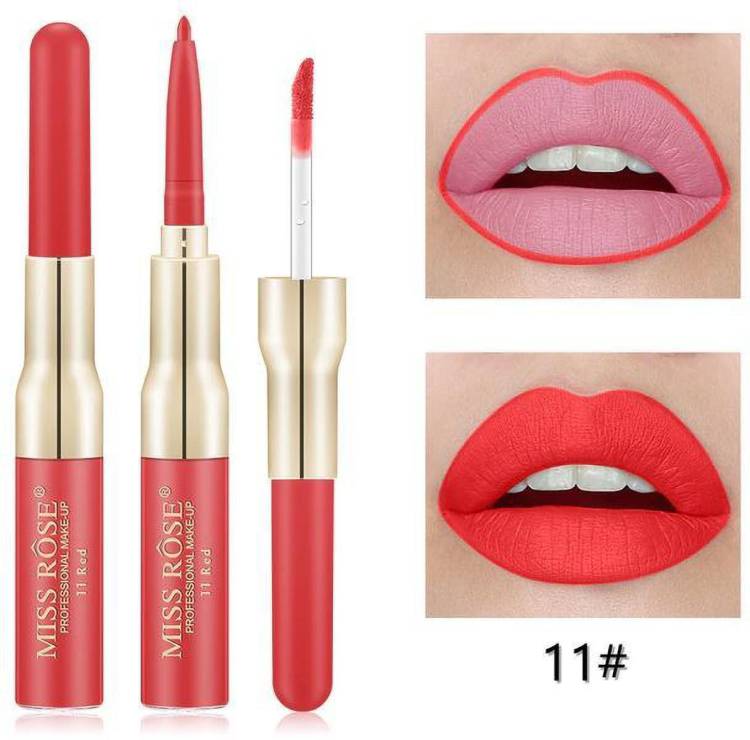 MISS ROSE Matte Lip Gloss With Lip Liner Price in India