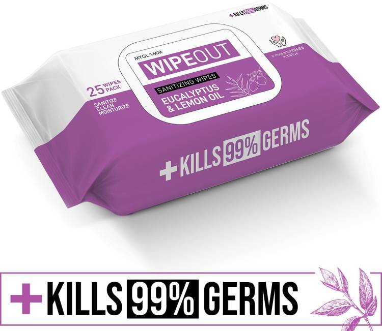 MyGlamm WIPEOUT Sanitizing Wipes Price in India