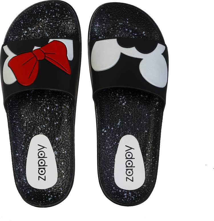 Latest Stylish & Lightweight-Silicon Rubber ButterFly Design on Strap Flip Flop for Women & Girls | Sweat Resistant , Non Slip and Water-Proof Slides - Indoor and Outdoor Casual wear Slippers Slides