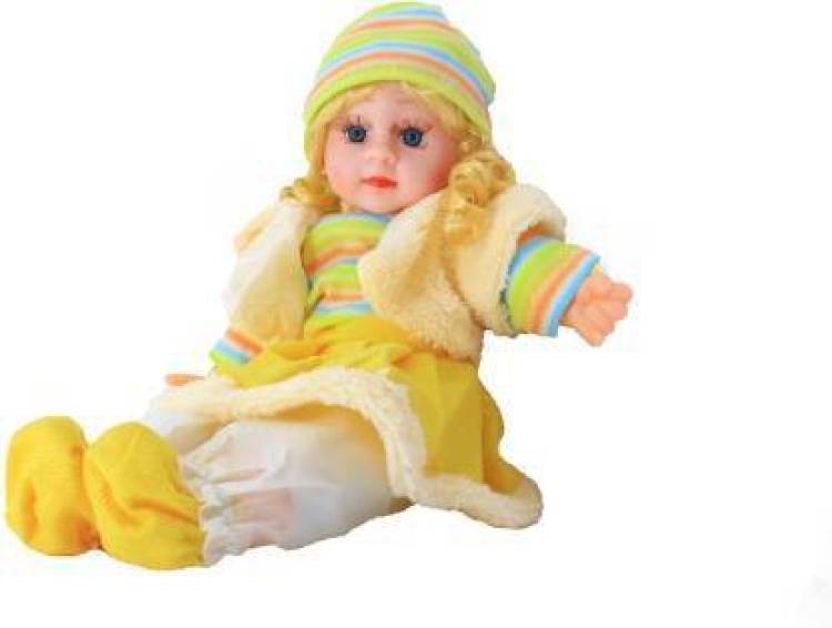 SWASHAA Musical Baby Poem Doll Toy (Multicolor)